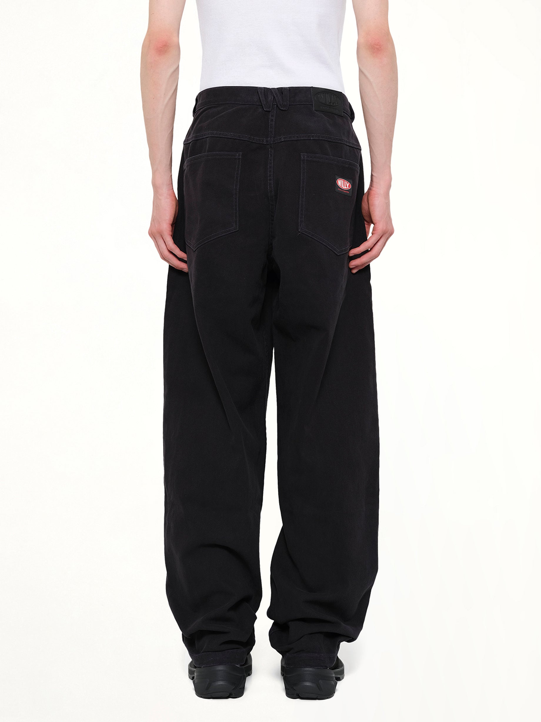 WILLY CHAVARRIA Bad Boy Jean in Black Detail Shot from MARAIS