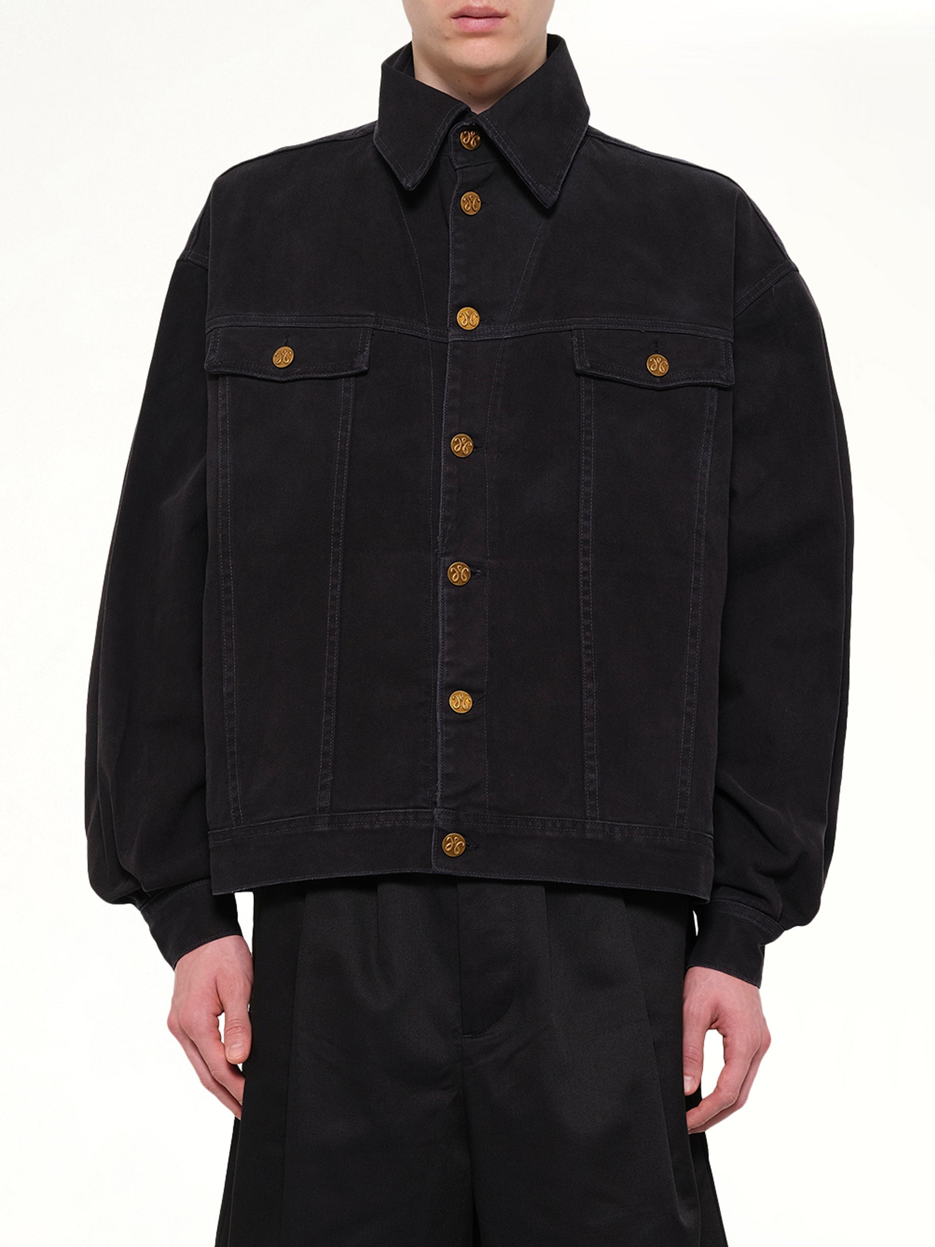 Chachi Denim Trucker in Black