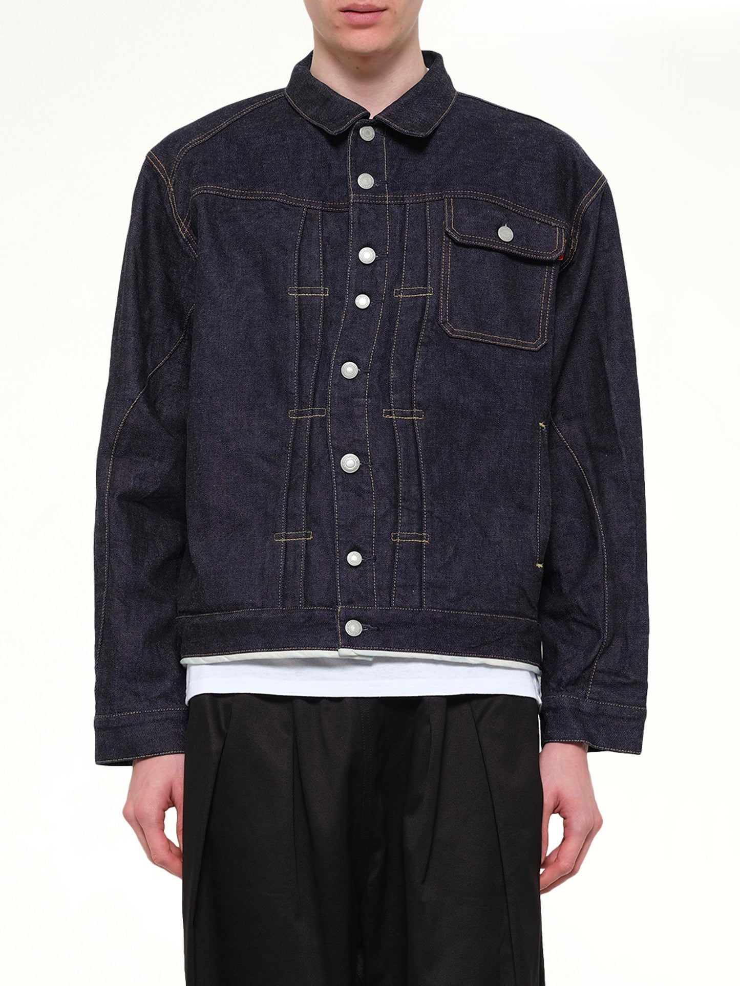 Denim Blouson in Indigo