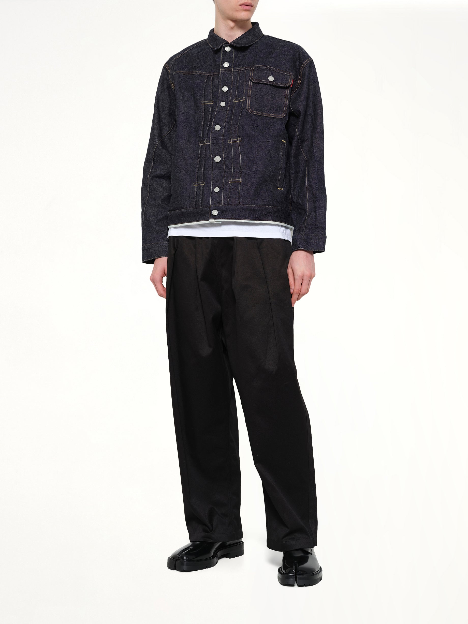 UNDERCOVER Denim Blouson in Indigo Full Reference from MARAIS
