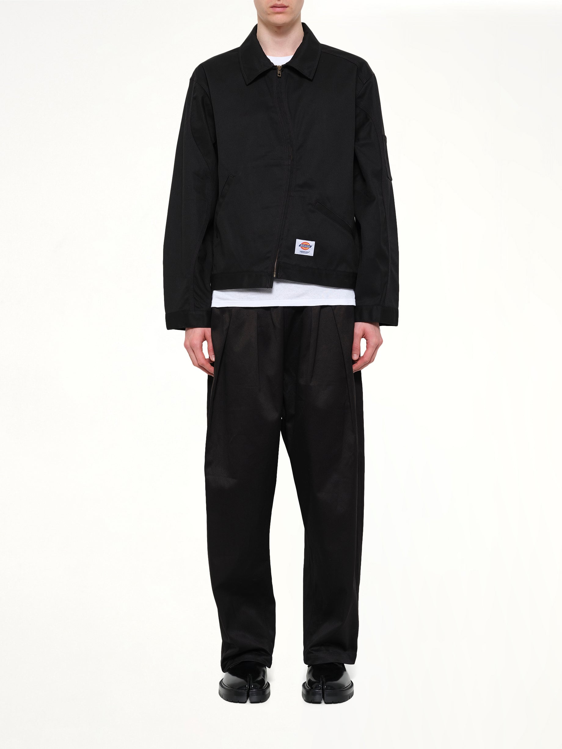 UNDERCOVER Dickies x UC Blouson in Black Model View from MARAIS