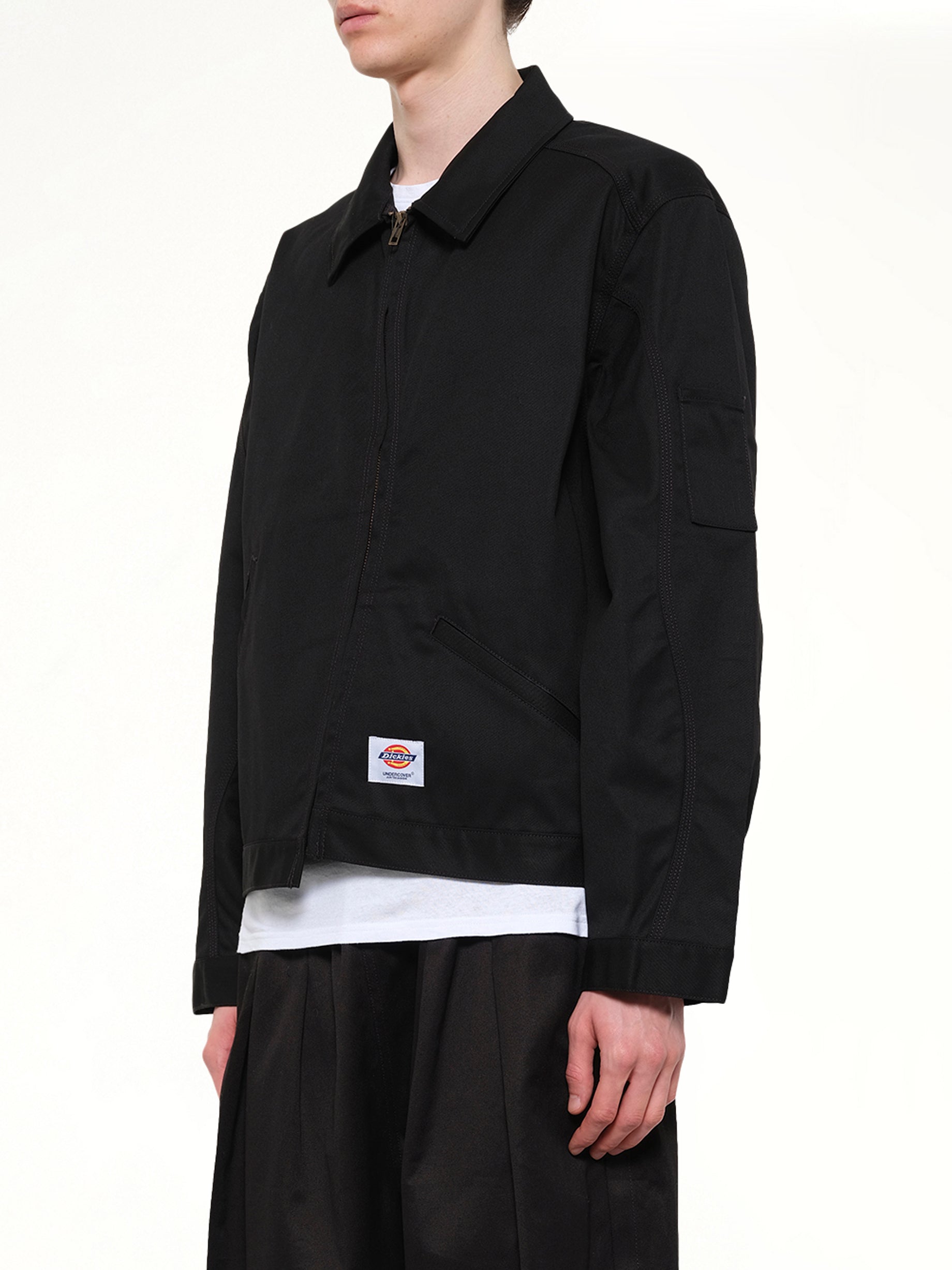 UNDERCOVER Dickies x UC Blouson in Black Side View from MARAIS