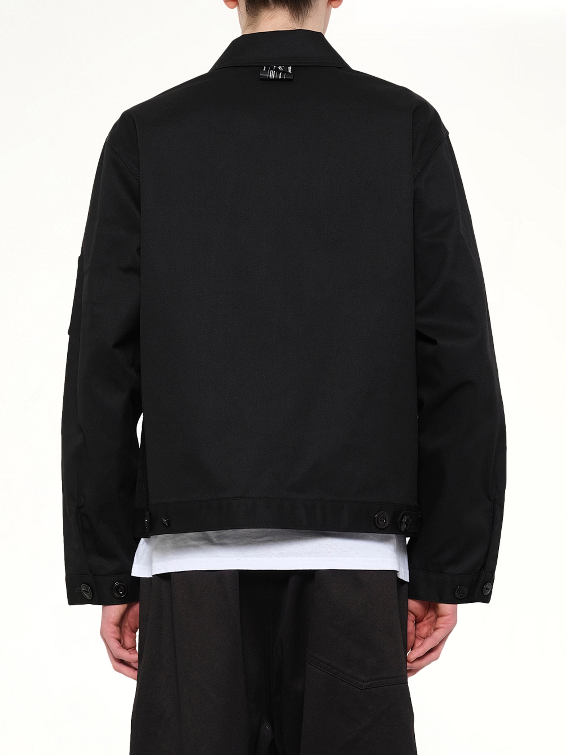 UNDERCOVER Dickies x UC Blouson in Black Back View from MARAIS