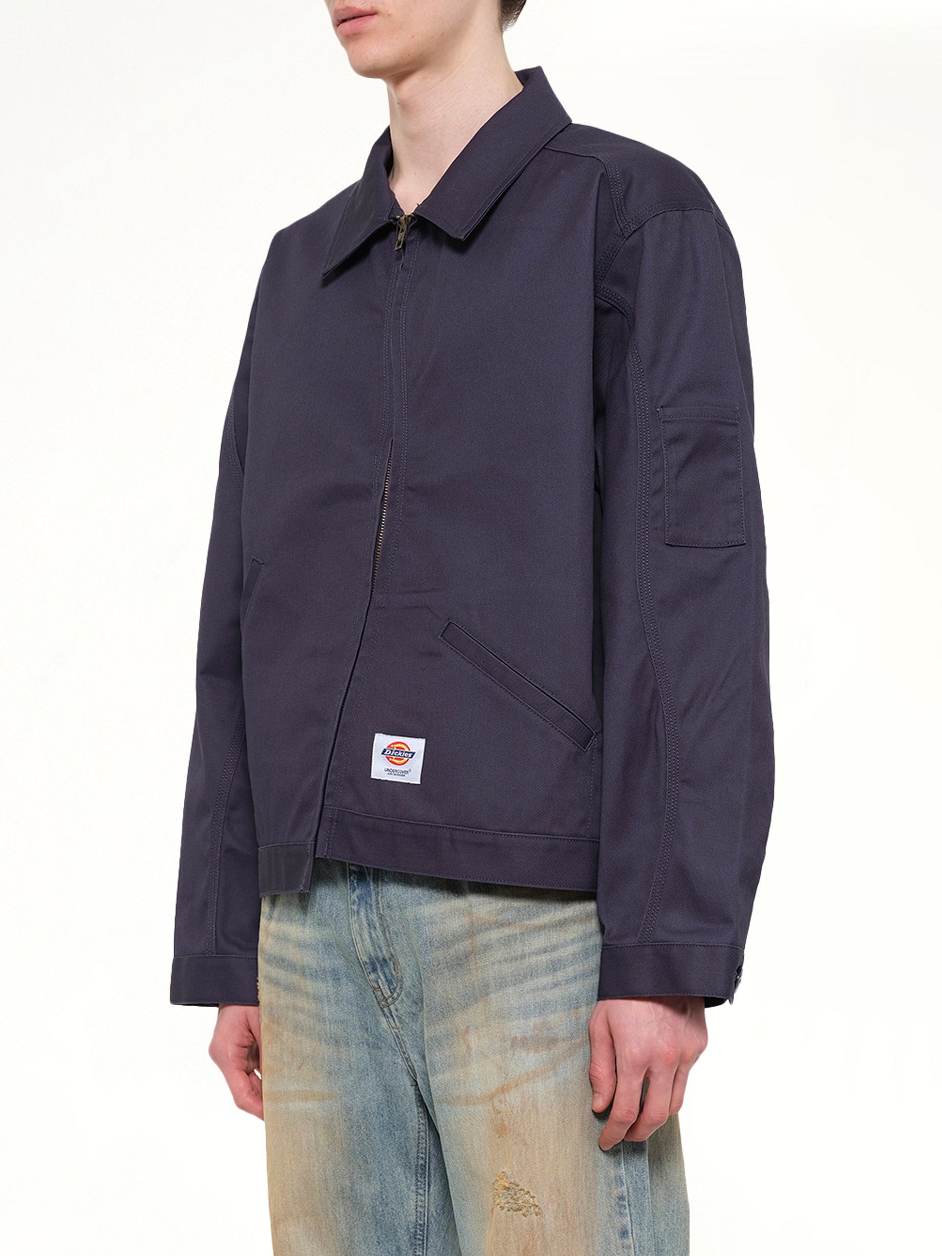 UNDERCOVER , Dickies x UC Blouson in Dark Navy Side View from MARAIS