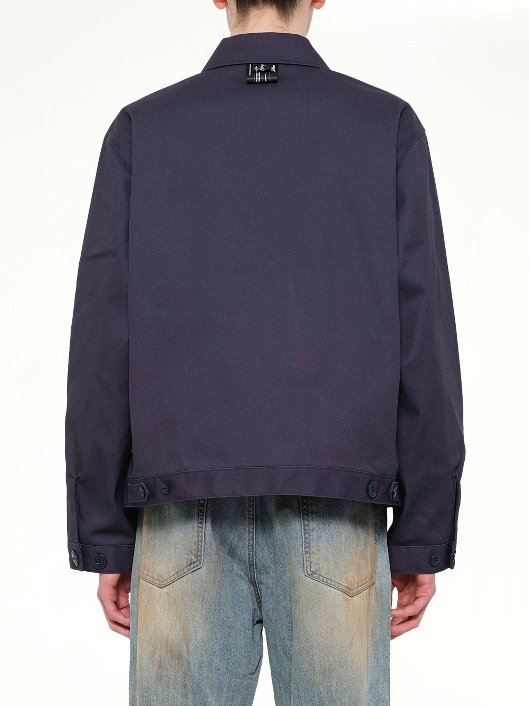 UNDERCOVER , Dickies x UC Blouson in Dark Navy Back View from MARAIS