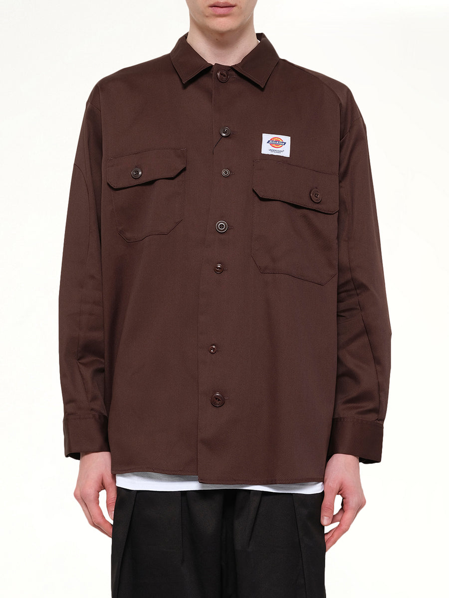 Dickies x UC LS Shirt in Brown