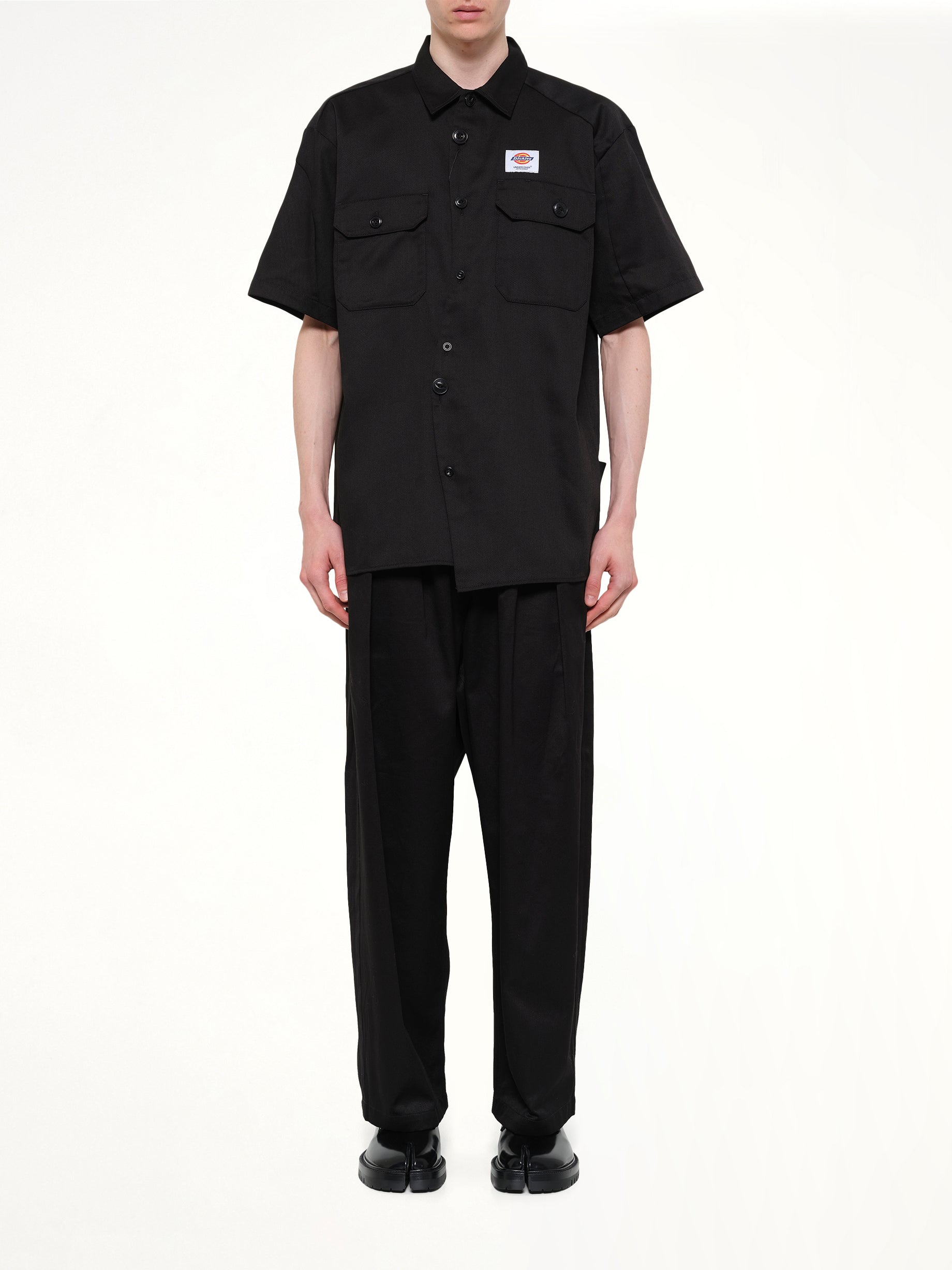 UNDERCOVER , 
, Dickies x UC SS Shirt in Black Model View from MARAIS