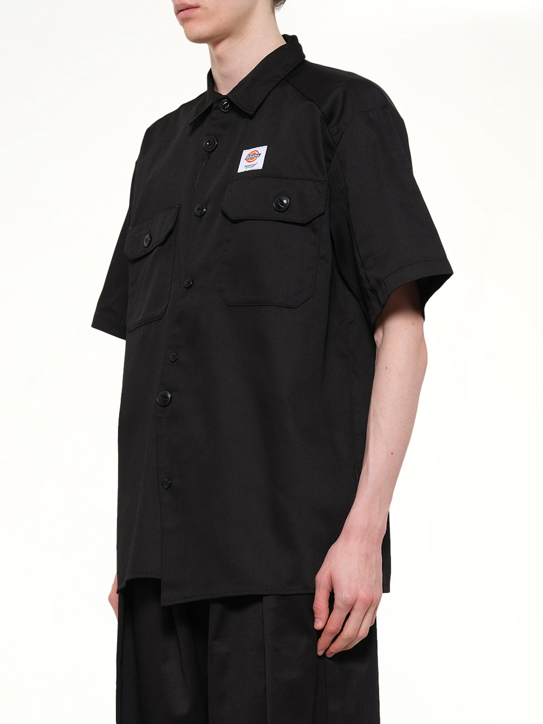 UNDERCOVER , 
, Dickies x UC SS Shirt in Black Side View from MARAIS