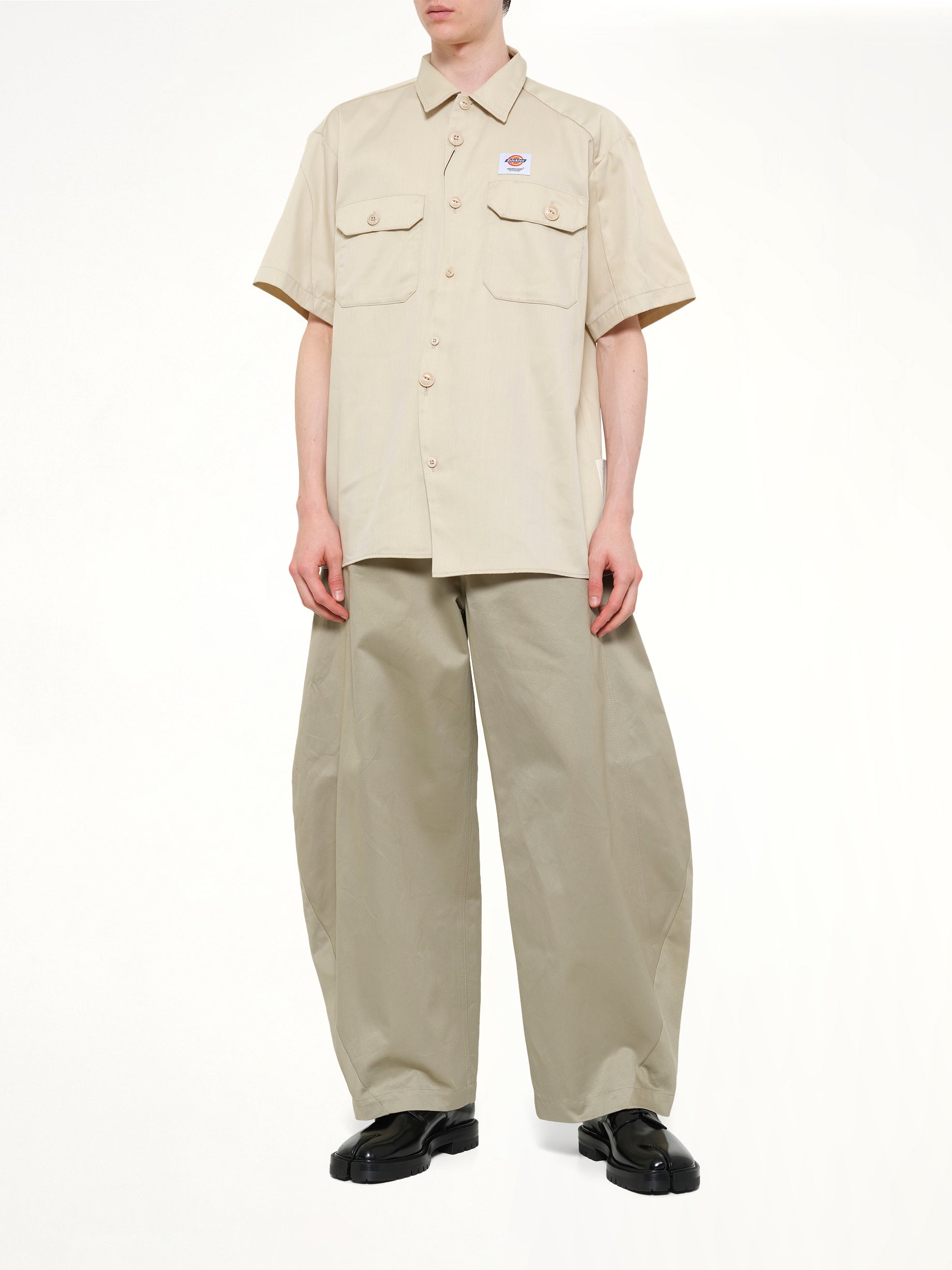 UNDERCOVER , Dickies x UC SS Shirt in Light Grey/Beige Full Reference from MARAIS