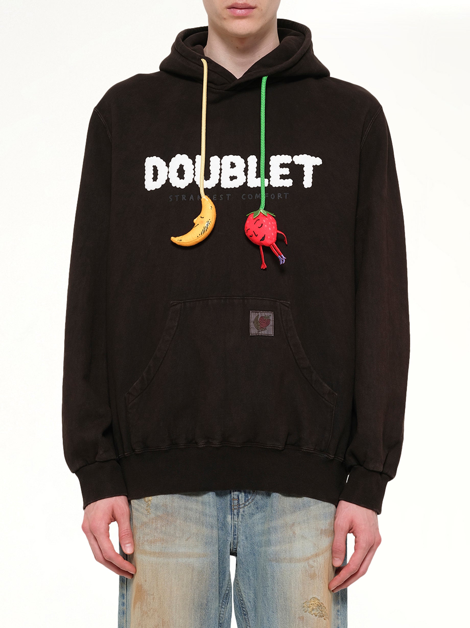 Mud-Dyed Hoodie With SHFU in Mud