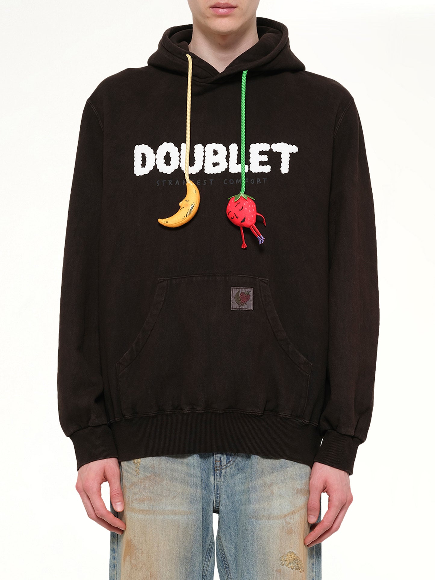 Mud-Dyed Hoodie With SHFU in Mud