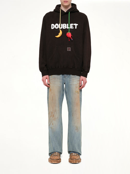 Mud-Dyed Hoodie With SHFU in Mud