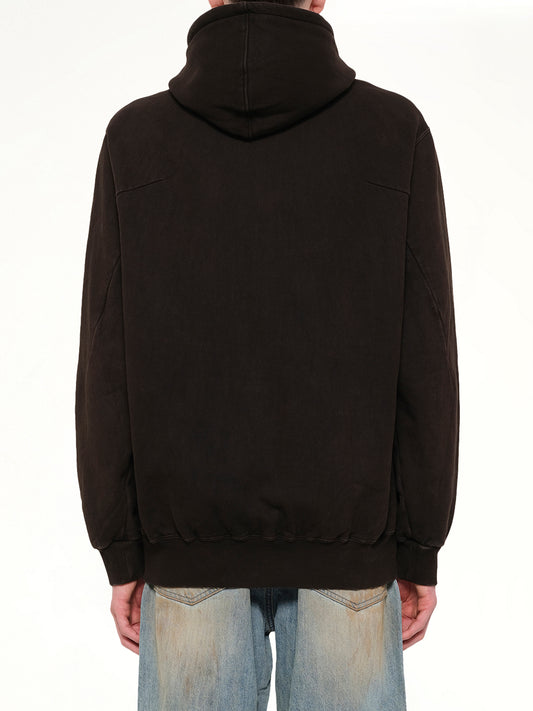 Mud-Dyed Hoodie With SHFU in Mud