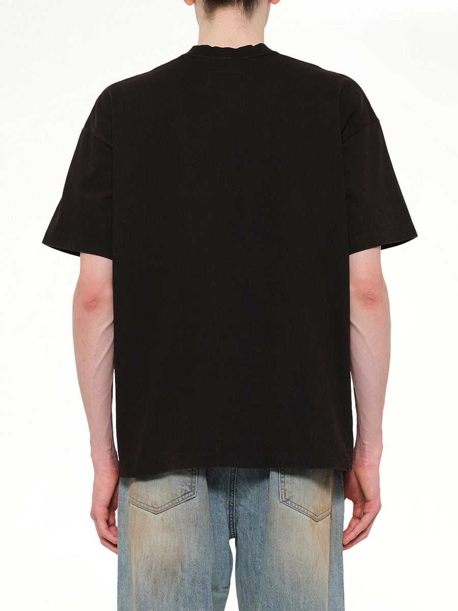 Mud-Dyed T-Shirt With SHFU  in Mud