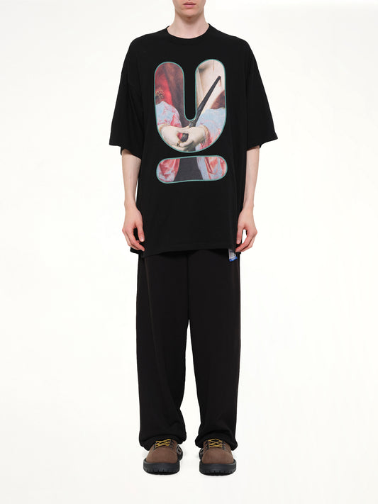 Portrait U Logo T-Shirt in Black