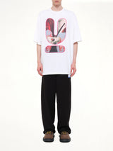 Portrait U Logo T-Shirt in White
