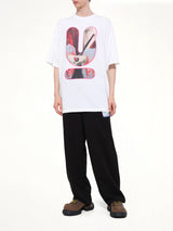 Portrait U Logo T-Shirt in White
