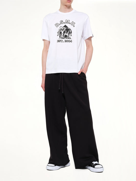 Pile Knit Pleated Pants in Black