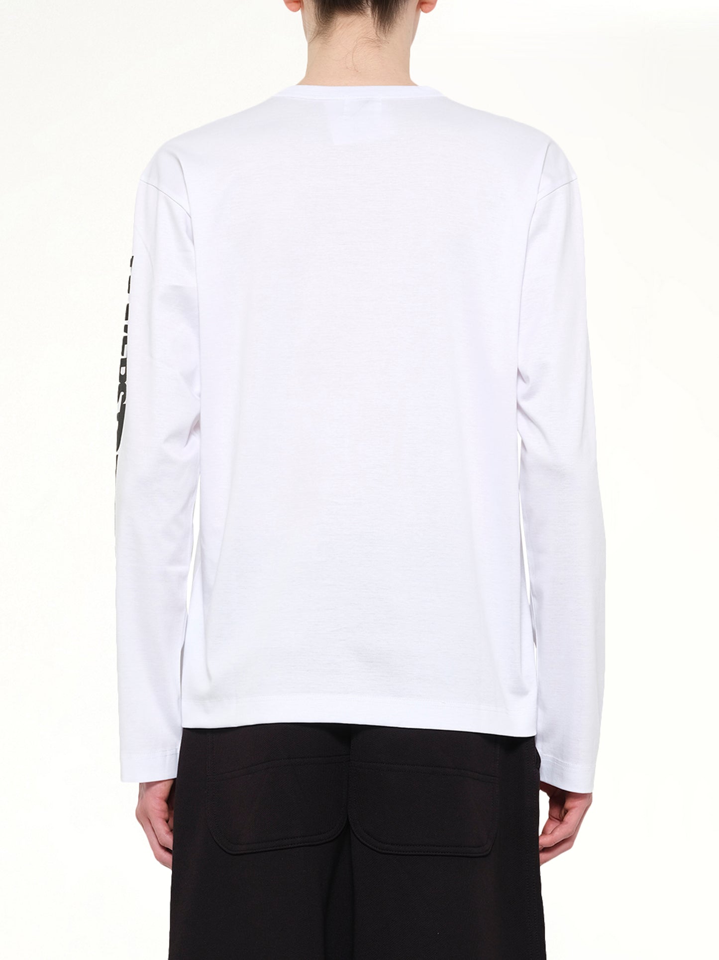 Ponte Knit LS T-Shirt in White