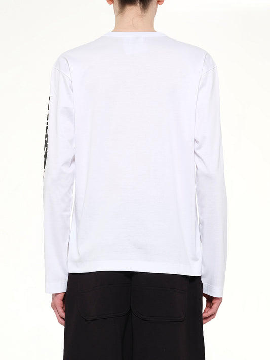 Ponte Knit LS T-Shirt in White