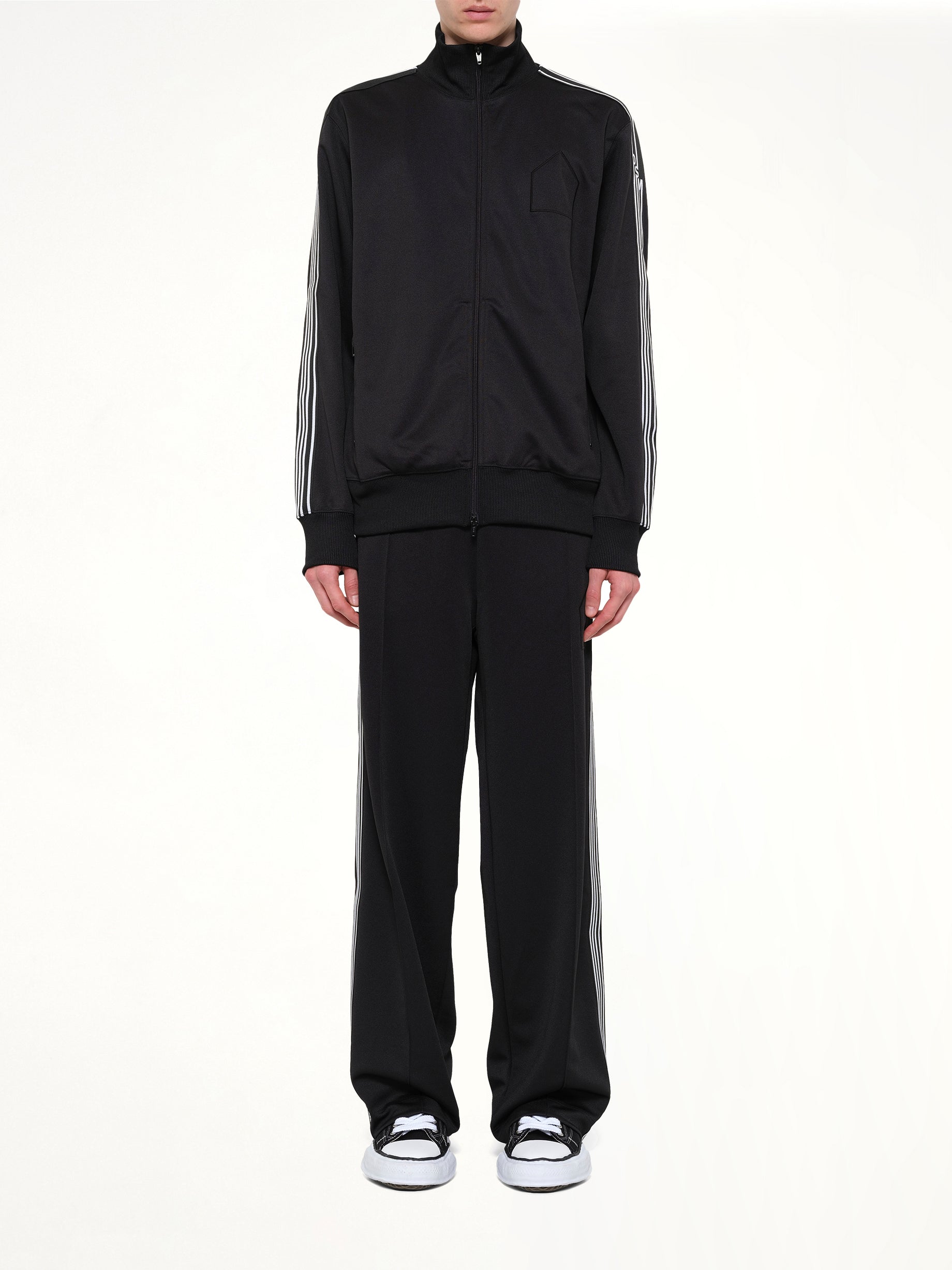 DOVER STREET MARKET Tracksuit Jacket in Black Model View from MARAIS