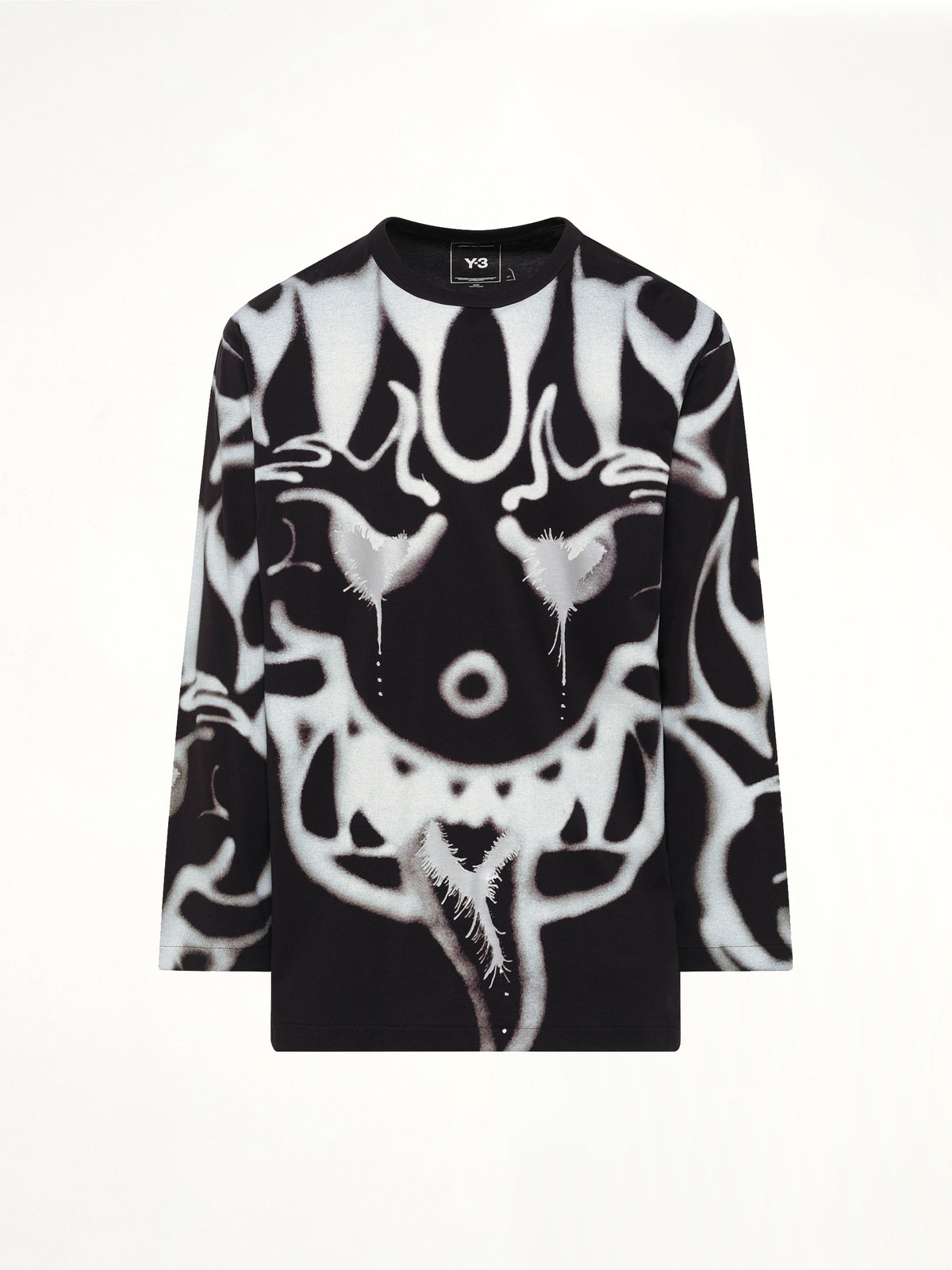 Allover Yaksha LS T-Shirt in Black