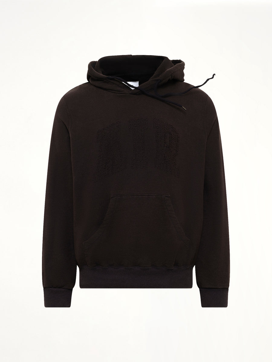 Threadless Air Embroidery Hoodie in Black