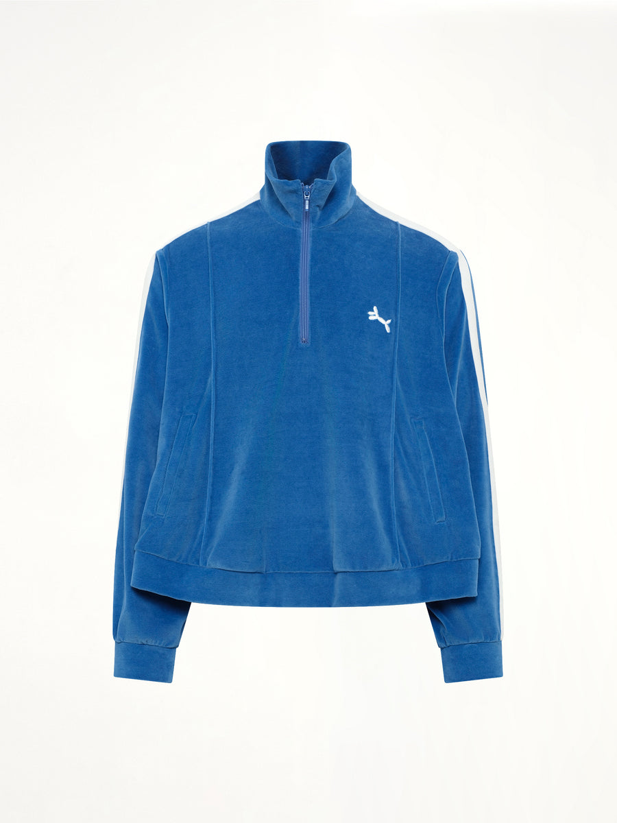 Bubblegum Inflated Track Jacket in Blue