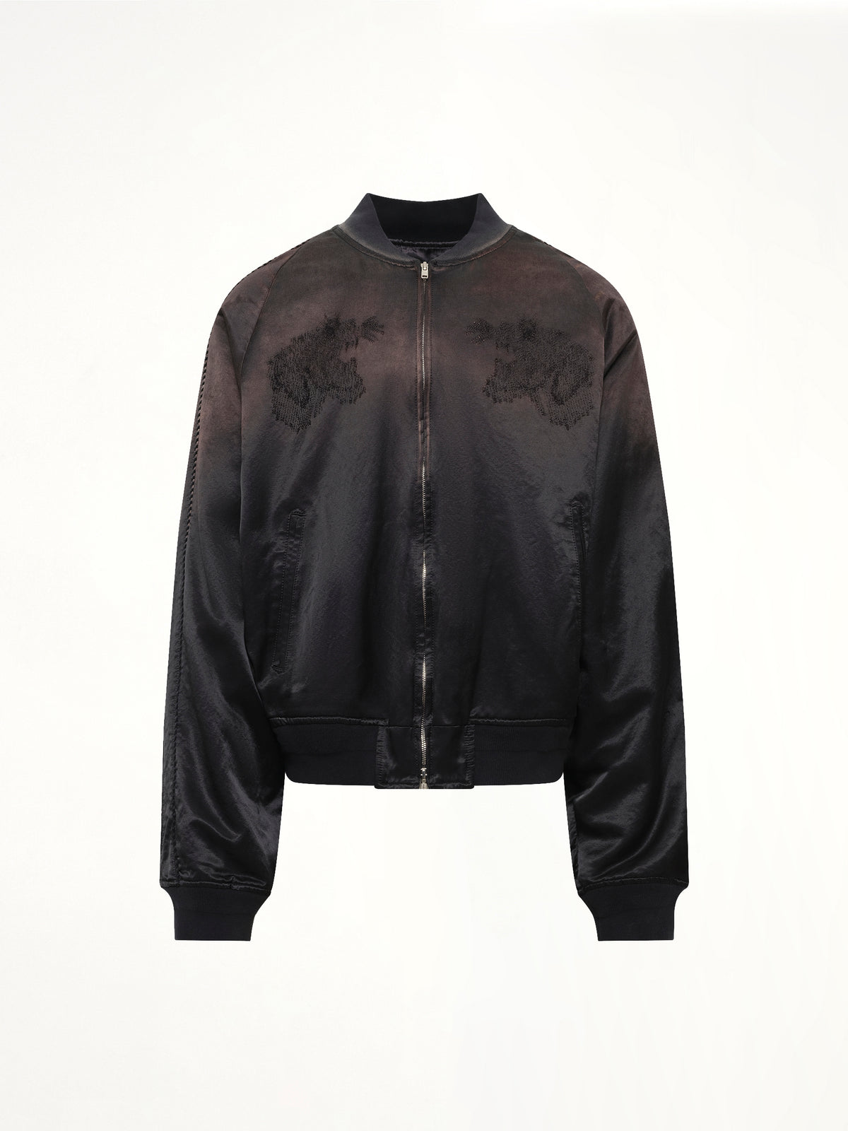 Threadless Air Embroidery Souvenir Jacket in Black