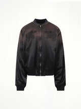 Threadless Air Embroidery Souvenir Jacket in Black