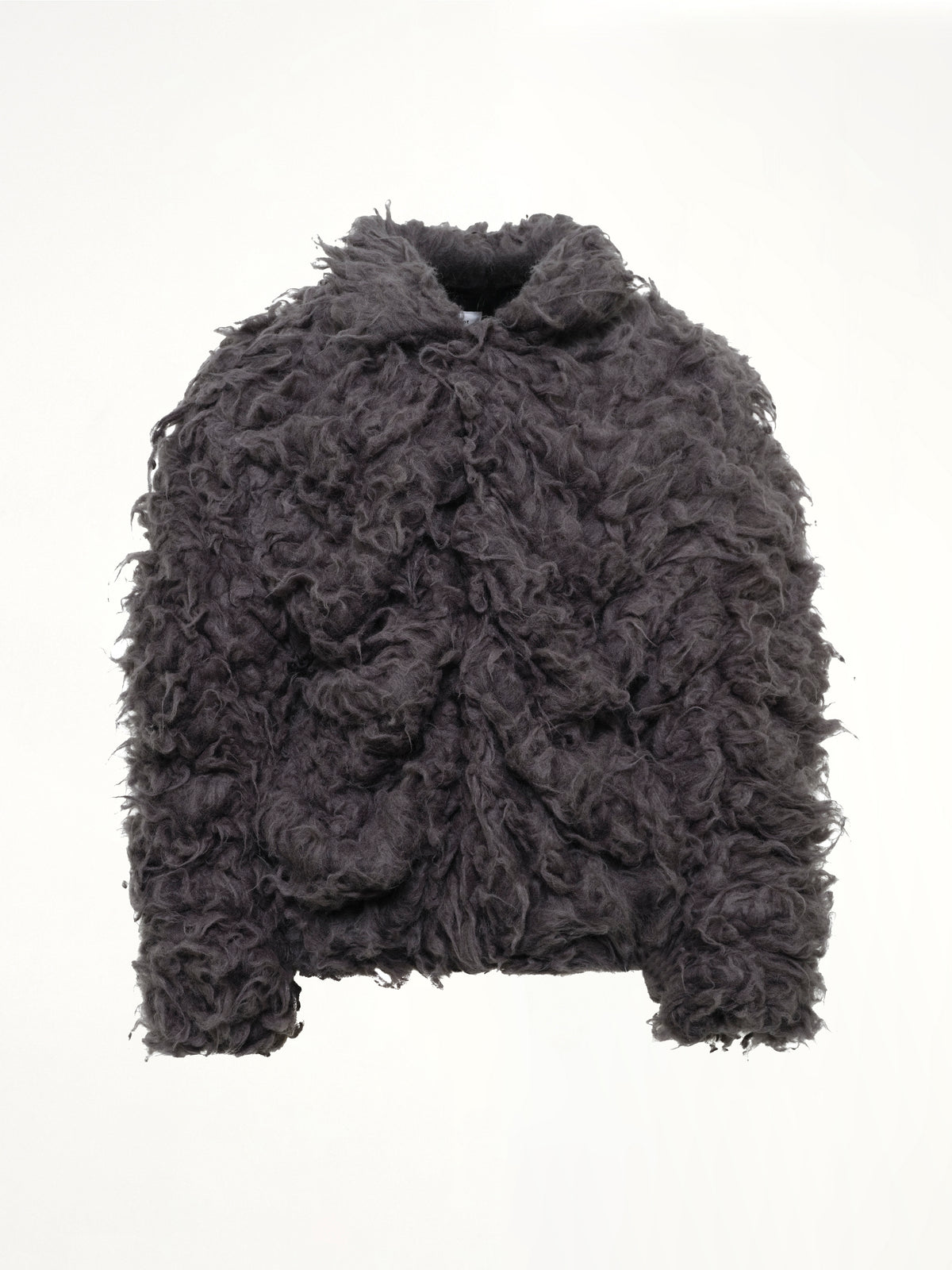 Smoke Fur Jacket in Black