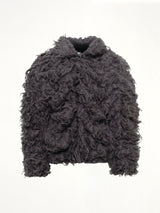 Smoke Fur Jacket in Black
