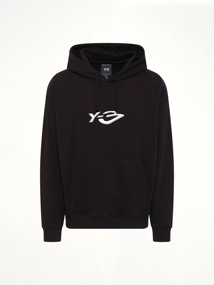 Liquid Logo Hoodie in Black