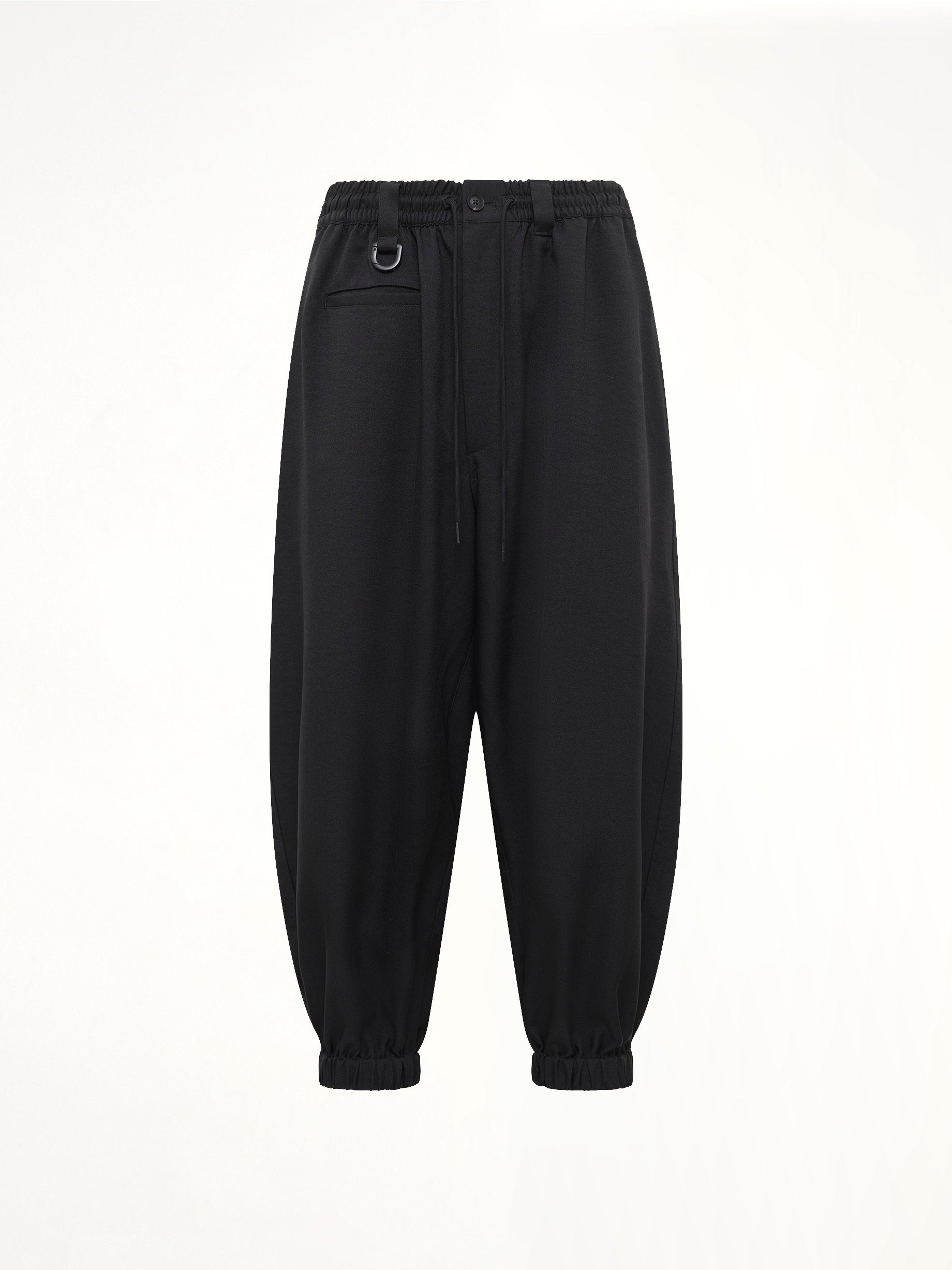 Y-3 Nylon Cuffed Pants in Black