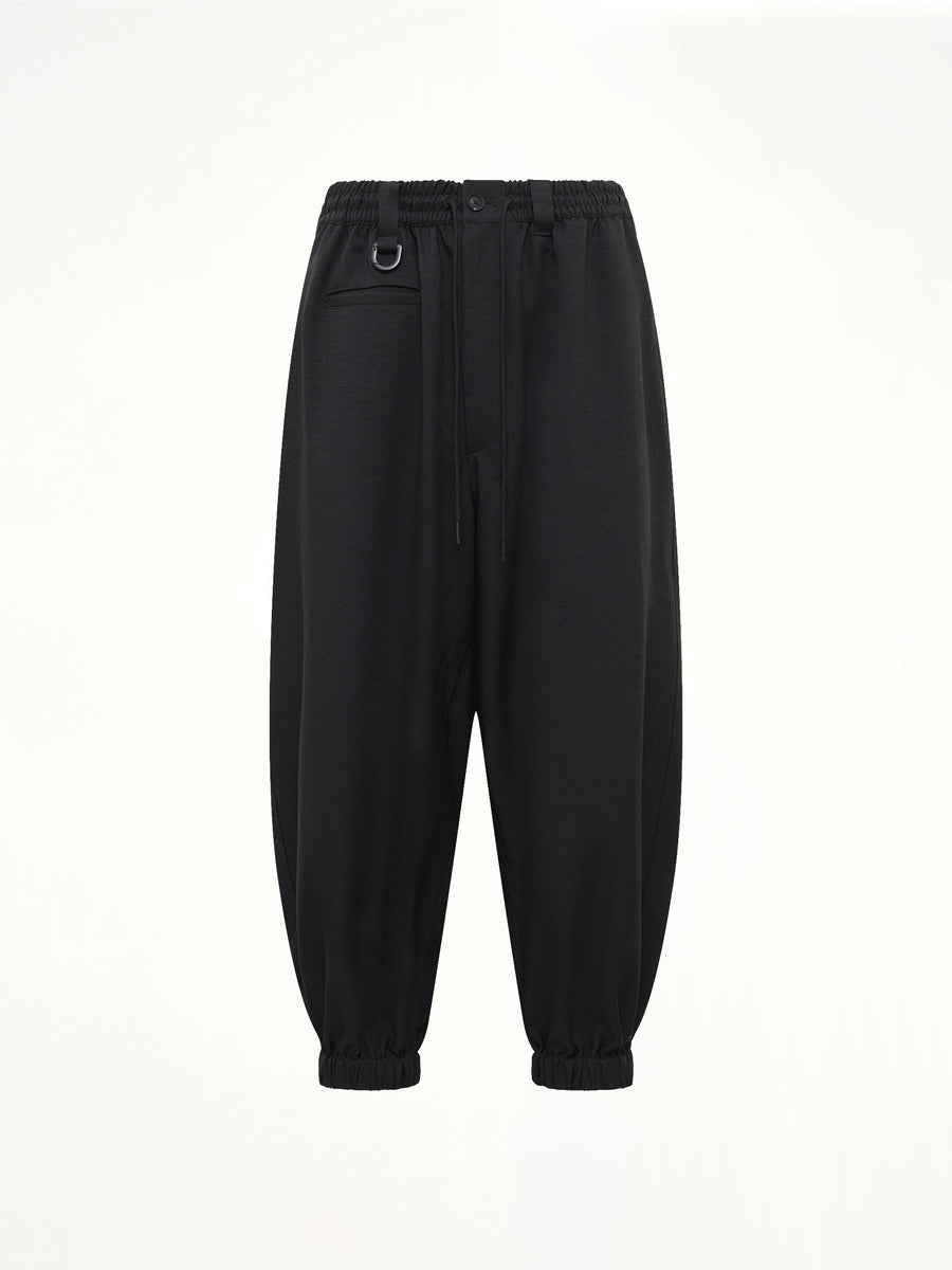 Y-3 Nylon Cuffed Pants in Black
