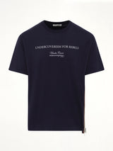 Side Zipper T-Shirt in Black