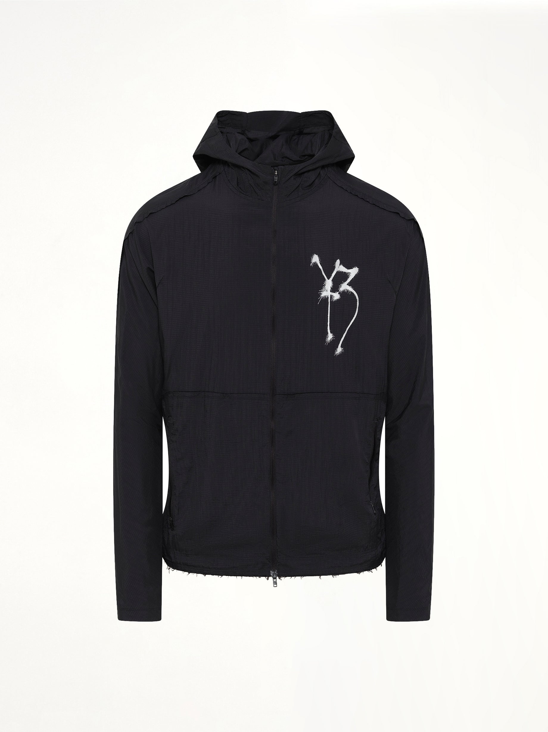 Skull Motif Run Jacket in Black