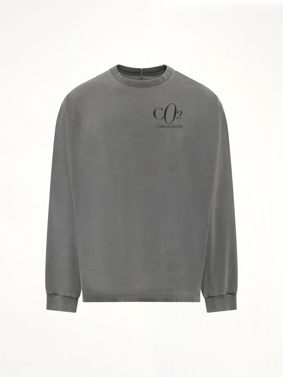 Co2 Air Yarn Long Sleeve T-Shirt in Charcoal