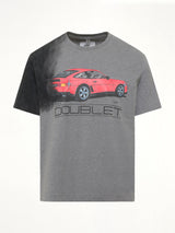 Exhaust Stained T-Shirt in Grey