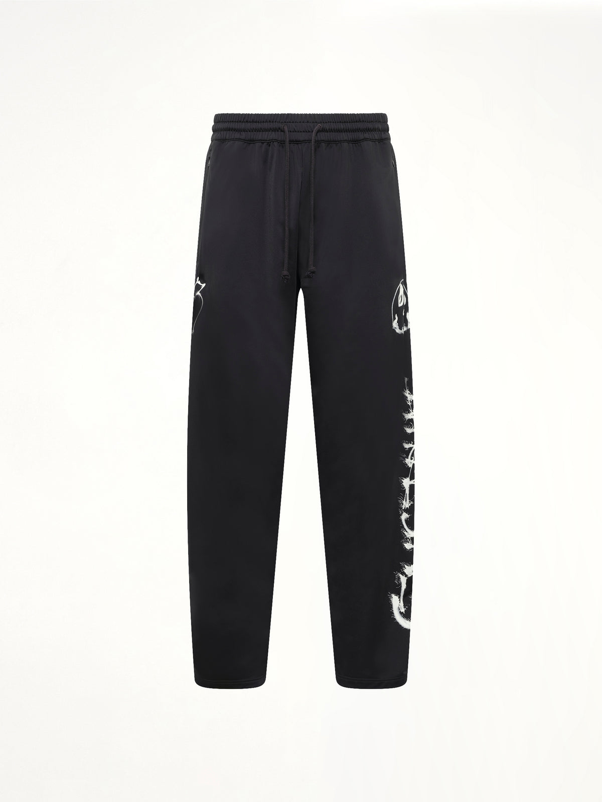 Skull Graphic 3 Stripe Pants in Black