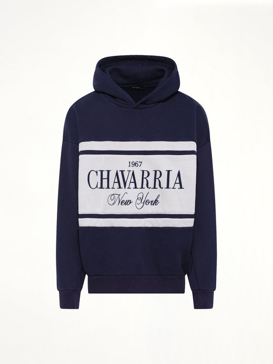 Chavarria Stripe Gilroy Hoodie in Peacoat