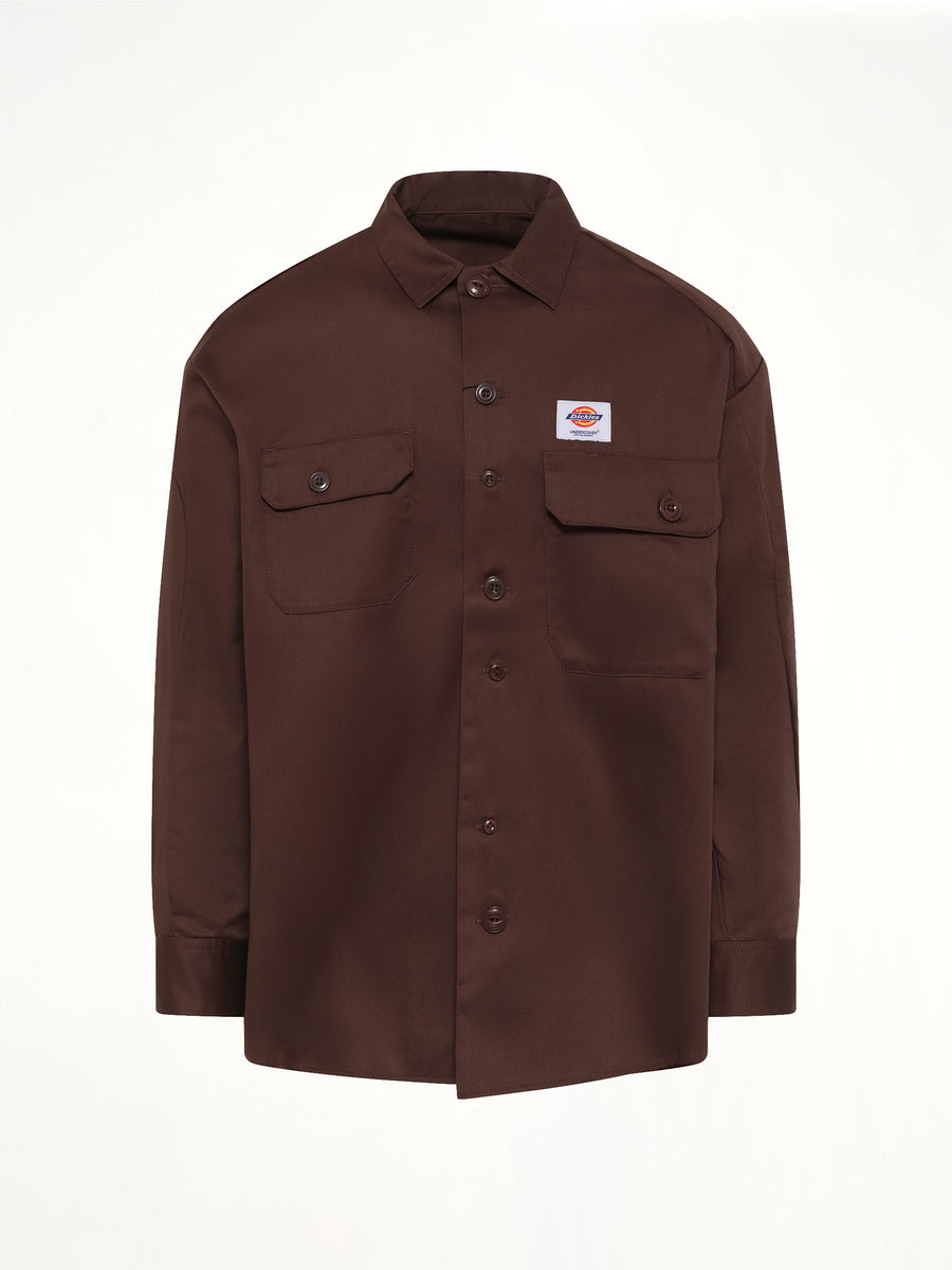 Dickies x UC LS Shirt in Brown