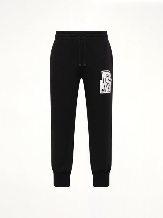 Double Knit Jogger Pants in Black