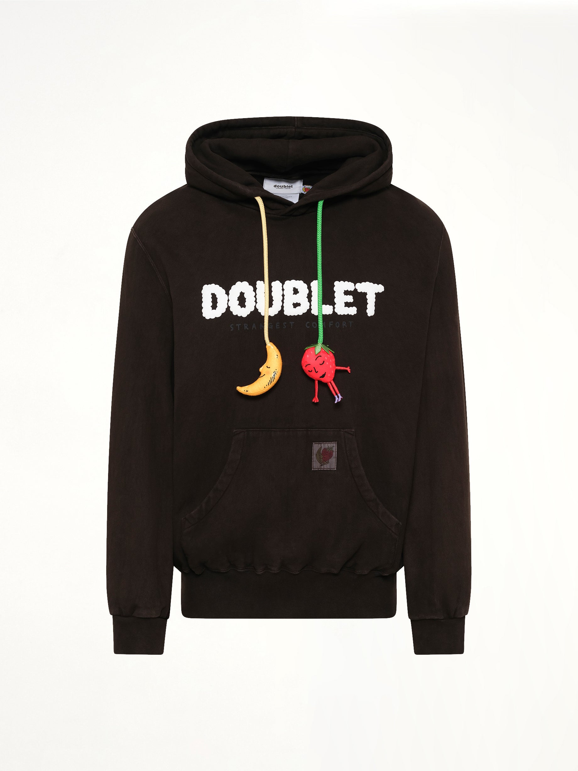 DOUBLET Mud-Dyed Hoodie With SHFU in Mud Product Photo from MARAIS