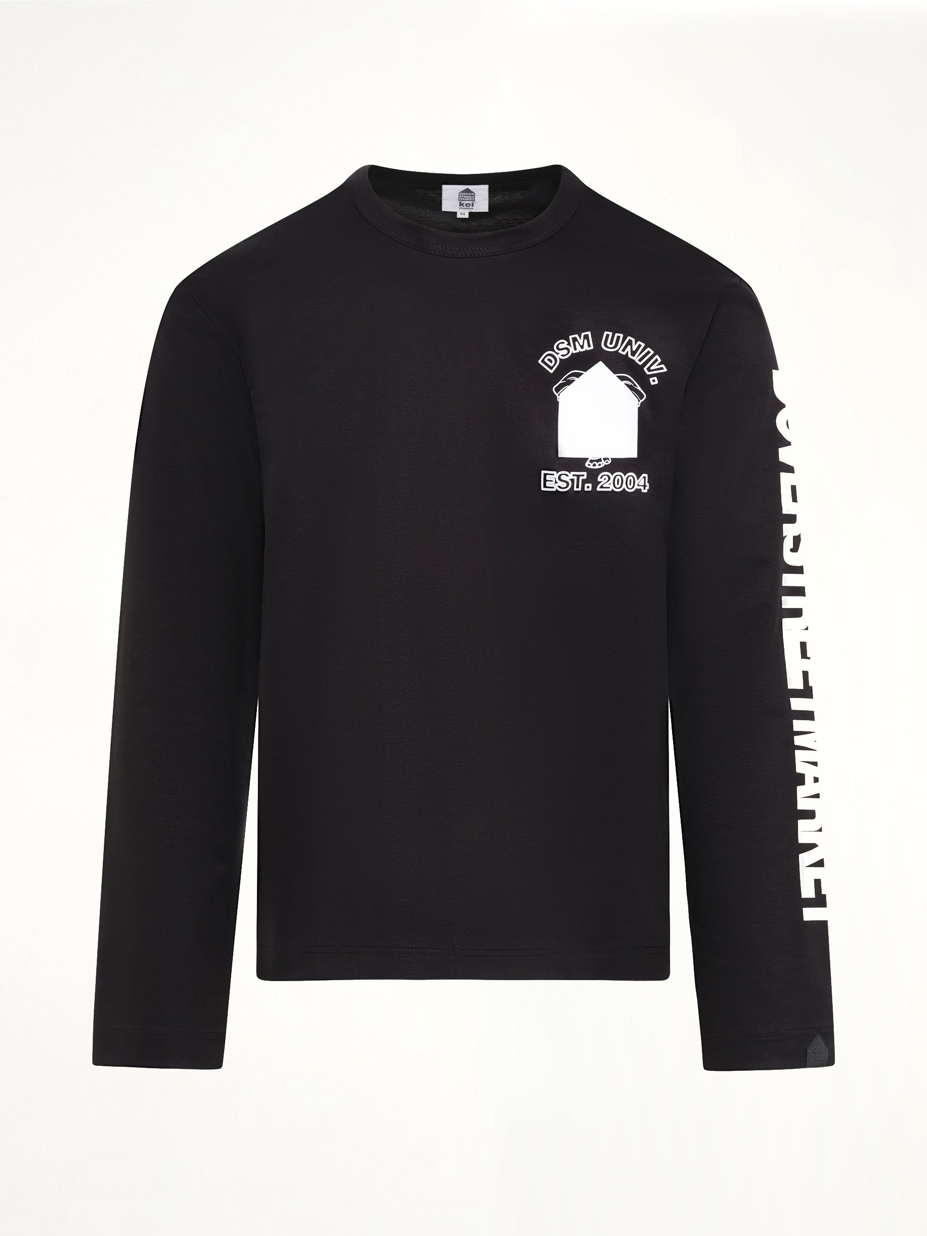 DOVER STREET MARKET Ponte Knit LS T-Shirt in Black Product Photo from MARAIS