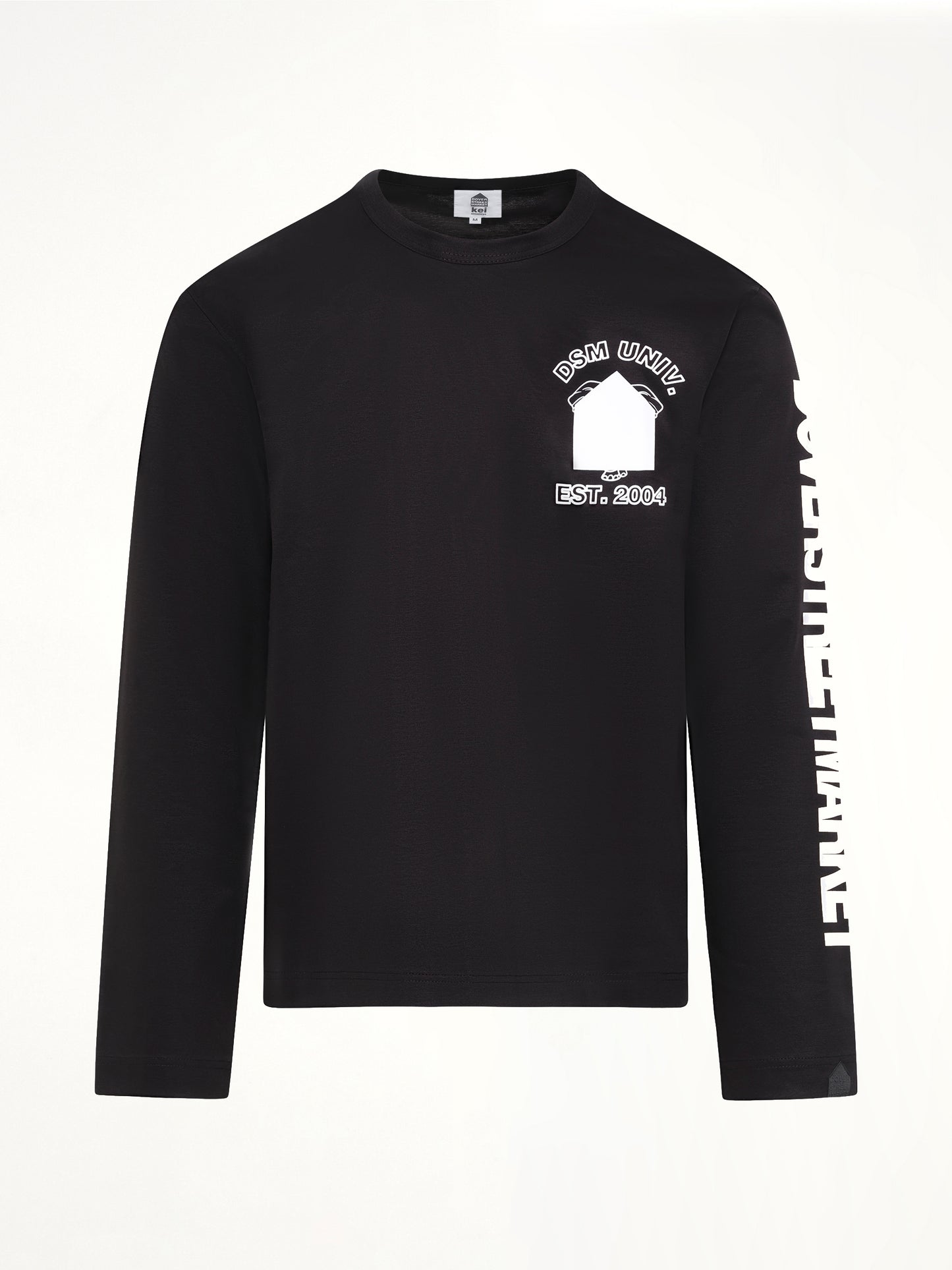 Ponte Knit LS T-Shirt in Black