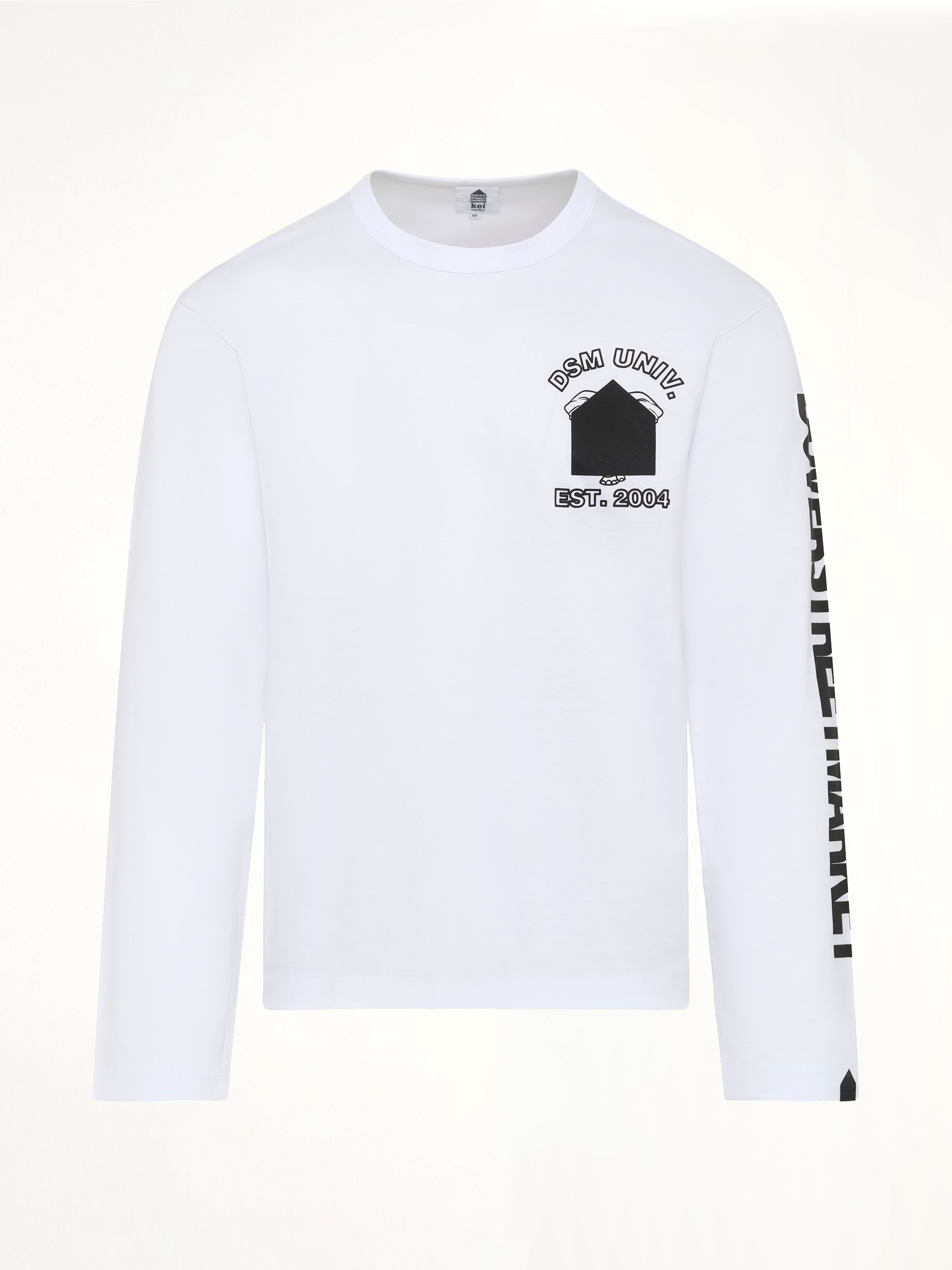 DOVER STREET MARKET Ponte Knit LS T-Shirt in White Product Photo from MARAIS