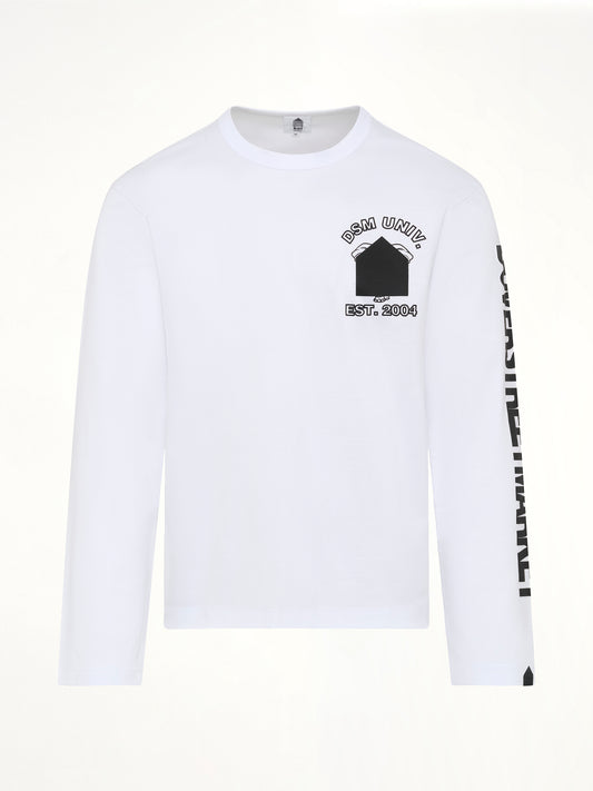 Ponte Knit LS T-Shirt in White