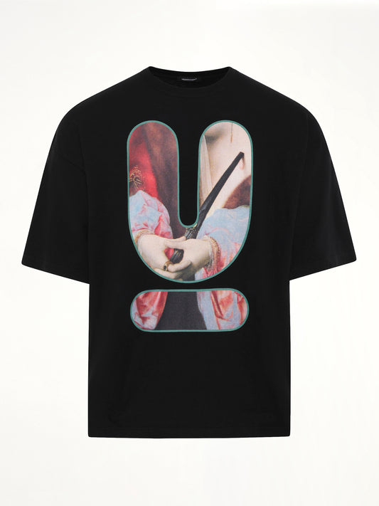 Portrait U Logo T-Shirt in Black