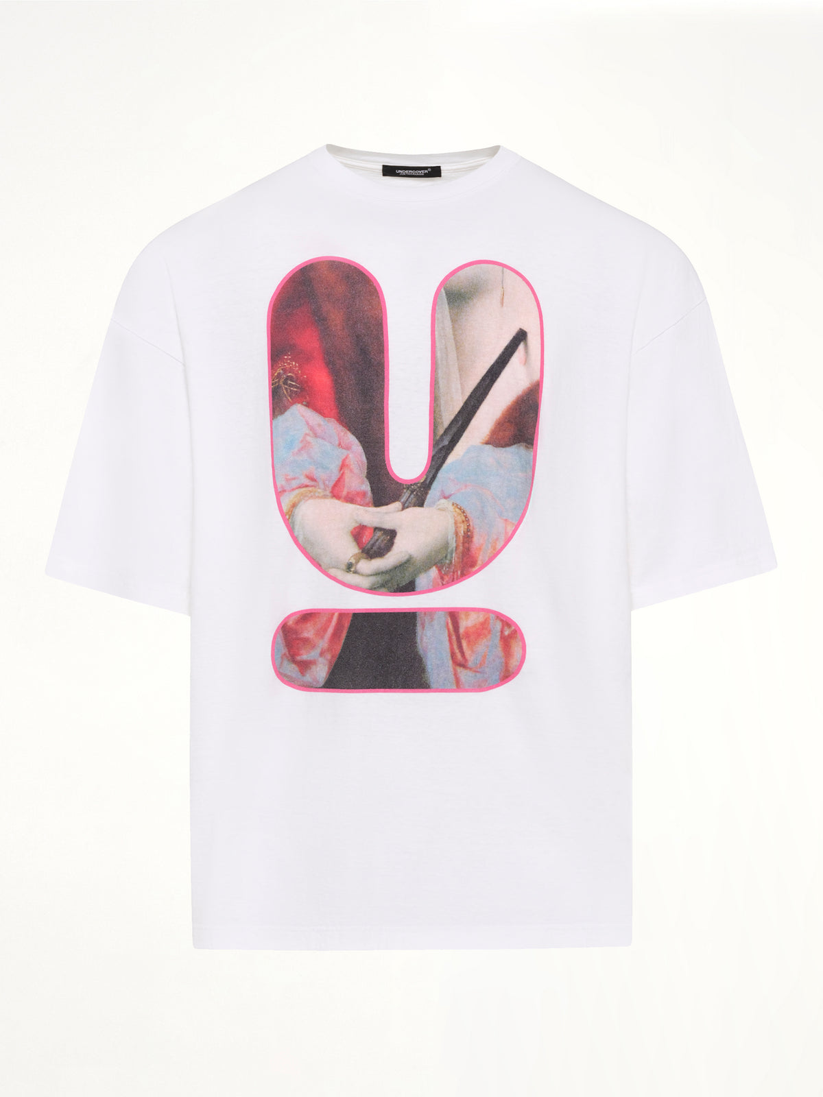 Portrait U Logo T-Shirt in White